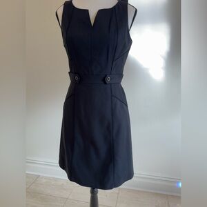White House Black Market Black Classic Work Dress Size 2